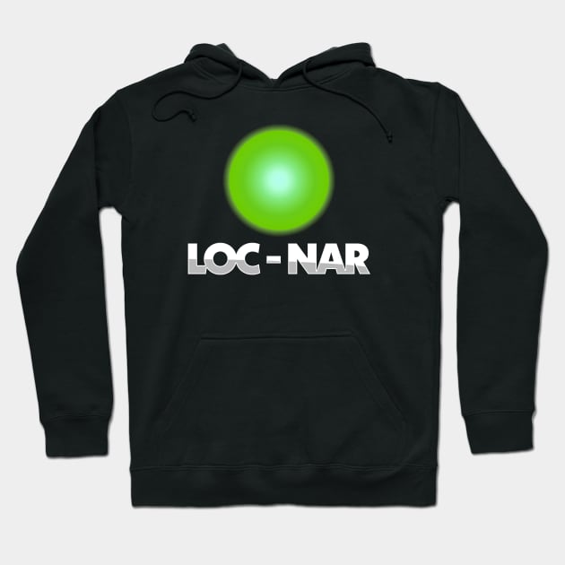 Loc Nar (Black Print) Hoodie by Nerdology